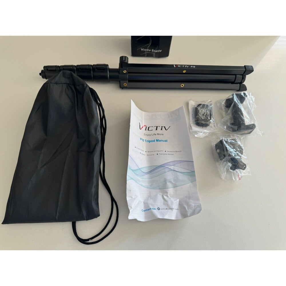 Victiv mobile phone tripod stand, 172 cm smartphone tripod, Black